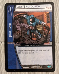 Marvel VS System CCG - PROMO One-Two Punch Captain America MOR-205 - Alt Artwork - Picture 1 of 2