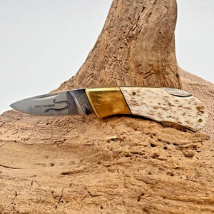 Parker Cut Co Cub Genuine Smooth Bone Lockback Sidewinder Pocket Knife (198) - Picture 1 of 5