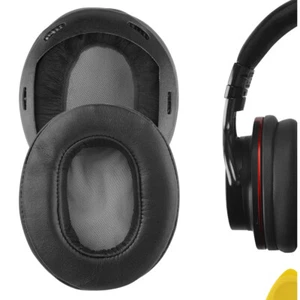 Geekria Protein Leather Ear Pads for SONY MDR-1A Headphones (Black) - Picture 1 of 6
