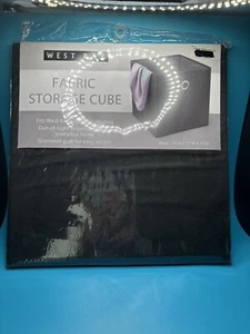 west ray fabric storage cube- Black - Picture 1 of 2