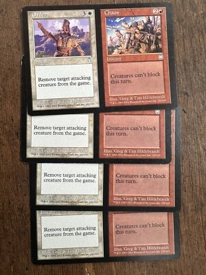 Order // Chaos *PLAYSET* Magic MtG x4 Apocalypse MP - Image 1 of 2