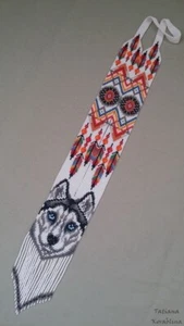 Handmade Necklace Seed Bead Boho American Style Netiv Beaded Multi Strand - Picture 1 of 1