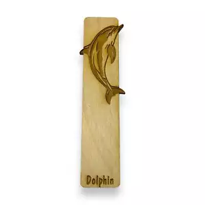 Bookmark - Dolphin - Birch wood - Picture 1 of 4