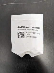 Metrohm  Sleeve with O-Ring, Part Number 61236020, NEW - Picture 1 of 2