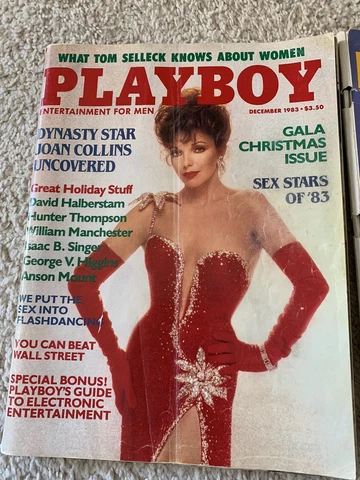 Playboy/Penthouse, 1983/1985. 3 Magazines, Madonna, Joan Collins and more Cover