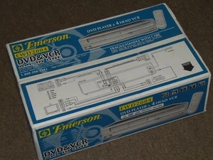 NUEVO Emerson EWD2004 DVD Plyer/4 Cabezales VCR Combo VHS Cassette Cinta Grabadora - Imagen 1 de 1