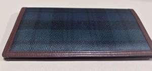 Polo Ralph Lauren Blackwatch Bifold Long Wallet Coated Canvas Leather Near Mint - Picture 1 of 8