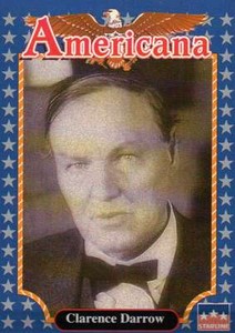 Lawyer Clarence Darrow --- Historic Americana Trading Card --- NOT Postcard