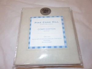 Pine Cone Hill Cómodo Algodón 4P Juego de Sábanas Completo Natural - Imagen 1 de 3