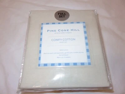 Pine Cone Hill Cómodo Algodón 4P Juego de Sábanas Completo Natural Foto 1 de 3