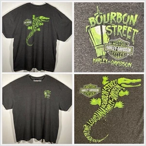 Camiseta Y2K Harley Davidson Bourbon Street New Orleans LA Cuarto Francés Talla 2XL - Imagen 1 de 13