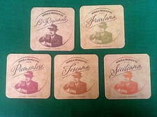 COLLEZIONE COMPLETA DI 5 SOTTOBICCHIERI BIRRA MORETTI 'LE REGIONALI'. N° F64.