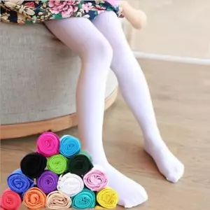 Summer Spring Candy Color Kids Pantyhose Ballet Dance Tights for Girls Stocking - Picture 1 of 38