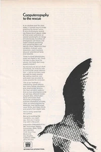 1968 Information International Print Ad ~ Computerography ~  Mid- Century Tech! - Picture 1 of 7