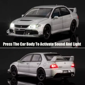 1:32 Scale Diecast Car Model with Pull Back Action, Sound & Light, Opening Doors - Picture 1 of 14