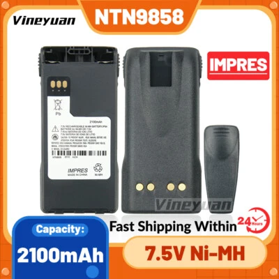 NTN9858 2100mAh IMPRES Ni-MH Battery For Motorola XTS2500 XTS1500 MT1500 PR1500 - Image 1 of 4