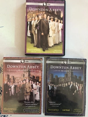 Downton Abbey серии сезонов 1-3 DVD набор Великобритании издание 1,2,3 (2 и 3 еще запечатанный) - Изображение 1 из 4
