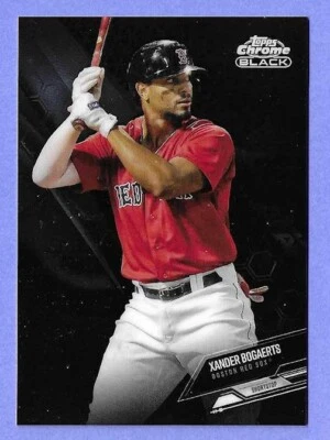 2021 Topps Chrome  BLACK Xander Bogaerts card #18 - Image 1 of 2