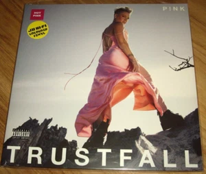 PINK *12" LP Hot Pink Vinyl ' TRUSTFALL ( Gatefold )' 2023 NEW & SEALED - Picture 1 of 3