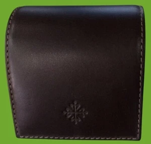 PATEK PHILIPPE Travel Watch Box Carry Box Case Dark Brown Leather Recent Model - Picture 1 of 7