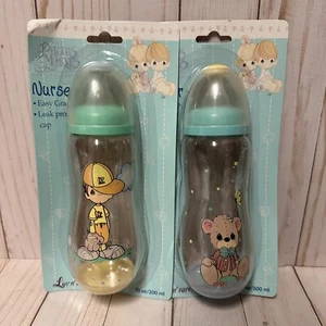 Ensemble biberon bébé Precious Moments Luv N Care nurser garçon baseball ours en peluche - Photo 1/11