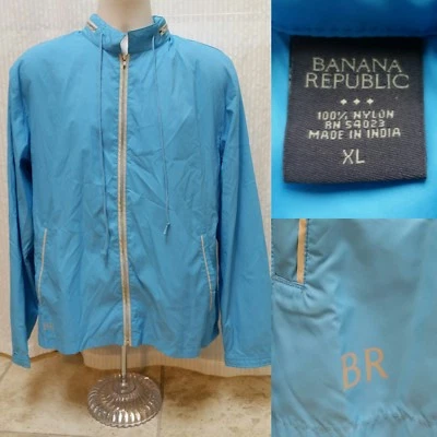 Chaqueta cortavientos informal de nailon con cremallera BANANA REPUBLIC - Talla XL - USADA EN EXCELENTE ESTADO Foto 1 de 4