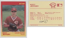 1989 Star Cedar Rapids Reds Scott Jeffery #9