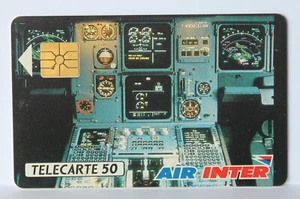 Télécarte privée D216 AIR INTER 1 GEM 50U 1990 Luxe - Picture 1 of 2
