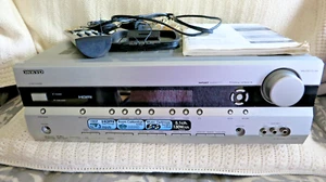 Onkyo HT-R 518 Amplifier  A/V Receiver Silber HDMI  Audyssey 2 EQ Radio + Fernbe - Bild 1 von 19