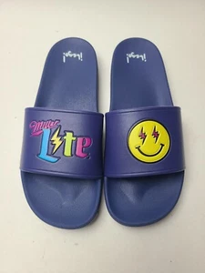 NEW Miller Lite J Balvin Bodegawear Slides Flip-Flop Sandals Large Mens sz 10-13 - Picture 1 of 6