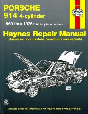 Haynes Handbuch: Porsche 914 4Zyl.  Reparaturanleitung/Reparatur-Buch/VW-Porsche - Bild 1 von 3
