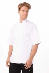 Chef Works Unisex Capri Premium Cotton Chef Coat (ECSS) - Picture 1 of 2