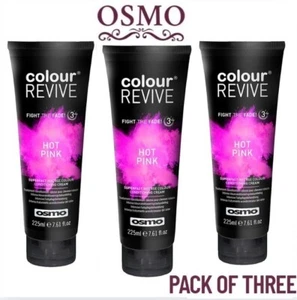 Osmo Hot Pink Colour Revive Colour Conditioner Hot Pink 225ml Pack of 3 - Picture 1 of 1