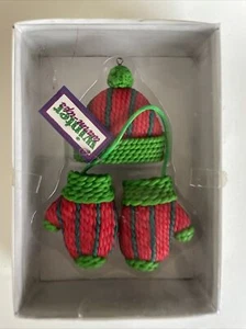 Dept 56 Hat and Mittens Ornament Set Winter Warm Ups Christmas Free Shipping - Picture 1 of 6
