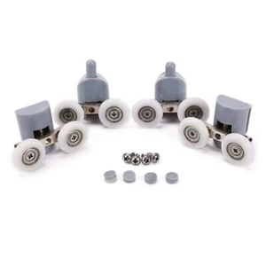 Lot de 8 roulettes porte de douche Roues d'extracteur 25 mm 4x haut et 4x bas - Imagen 1 de 5
