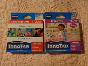 2 VTECH INNOTAB GAME CARTRIDGES Doc McStuffins School of Medicine - Disney PIXAR - Picture 1 of 2