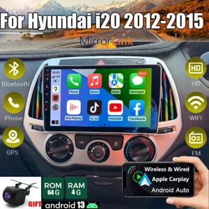 CarPlay Car Radio Stereo GPS Navi BT For Hyundai i20 2012-2015 Android 13 Apple - Picture 1 of 23