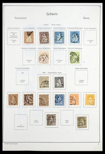 SUIZA CH Swiss 1854-1963 MNH MH Usado en Colección de Sellos Álbum KABE - Imagen 1 de 12