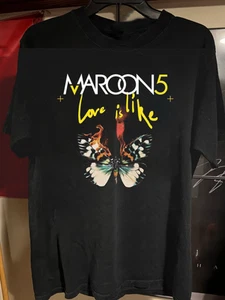 Hot Rare Maroon 5 Love Is Like Gift For Fans Black S-5XL Shirt AA069 - Bild 1 von 3