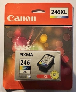 Cartouche d'encre couleur authentique Canon Pixma CL-246 XL compatible avec 244 couleurs - Photo 1/2