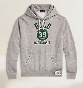 🔥148€🔥Polo Ralph Lauren RL 1967 Basketball Print Fleece Hoodie (Größe XXL) - Bild 1 von 6