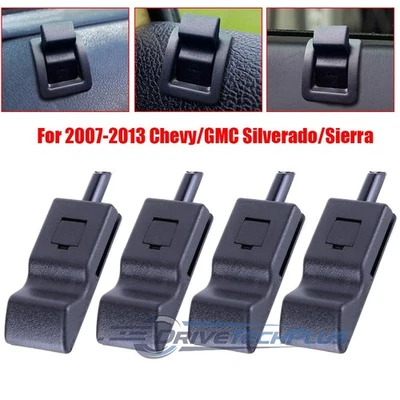 15844616 Door Lock Knobs Front/Rear Ebony For Chevy/GMC Silverado/Sierra 07-2013 - Imagem 1 de 4