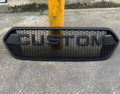 Ford Transit Custom Mk1 2018-2023 Front Grill – Matte Black Honeycomb Style - Image 1 of 4
