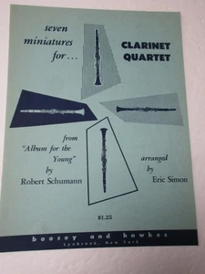 Seven Miniatures for Clarinet Quartet From Album for Young Schumann Sheet Music - Picture 1 of 3