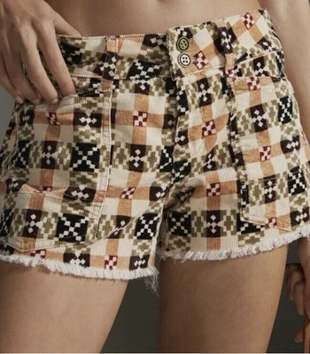 Pantalones Cortos Anthropologie Pilcro The Wanderer Para Mujer Talla 30 Boho Pana Bohemio Foto 1 de 4