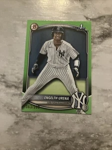 2025 Bowman Engelth Urena #BP-16 Neon Green /399 Yankees - Picture 1 of 2