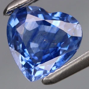 ¡Color encantador de 1,01 quilates! Precioso CORAZÓN de zafiro térmico normal azul aciano - Imagen 1 de 4