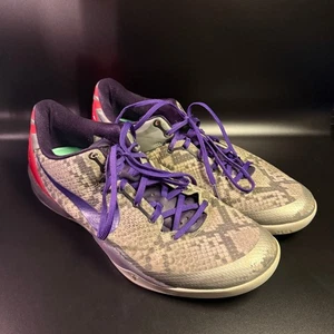 Nike Kobe 8 System Mine Para Hombre Gris Estampado Serpiente Zapatilla 555035-003 Talla 14 - Imagen 1 de 7