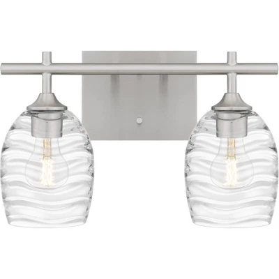 Tocador de baño Quoizel LCY8615BN CAJA ABIERTA Lucy luz níquel cepillado Foto 1 de 4