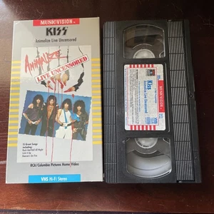 KISS Animalize Live Uncensored VHS Tape Concert Film Rock 1985, 90 Minutes - Picture 1 of 5